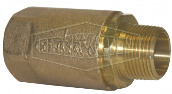 male x female brass ball cone check valve