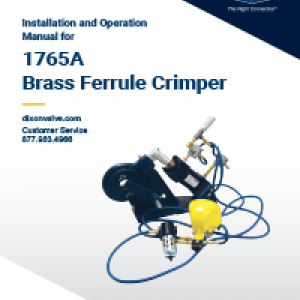 1765A Brass Ferrule Crimper