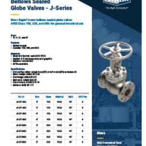 J Series Cast Steel Bellows Seal Globe Valves
