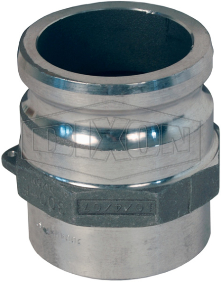 cam and groove adapter for welding butt to pipe and socket to tube