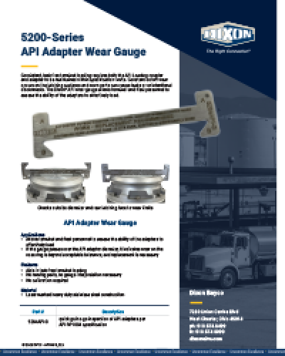 5200-Series API Adapter Wear Gauge