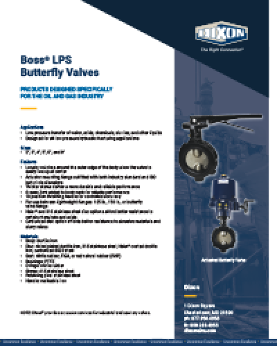 Boss® LPS Butterfly Valves