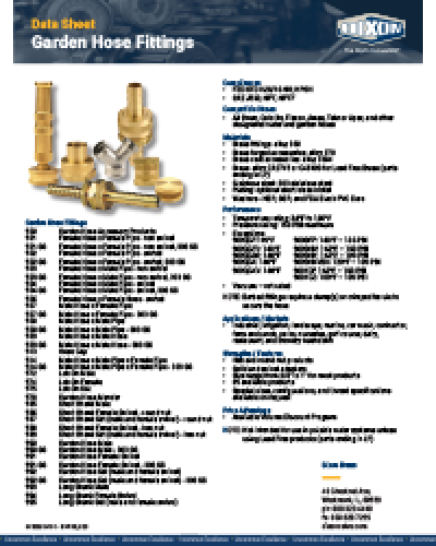 Garden Hose Fittings