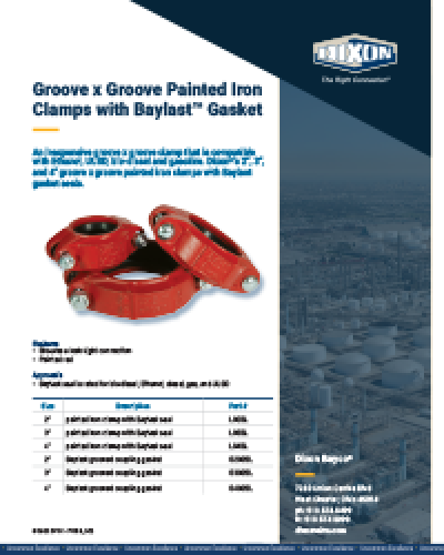 Groove x Groove Painted Iron Clamps with Baylast™ Gasket