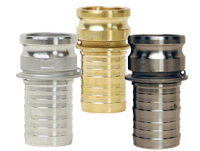 Global Crimp Style Cam & Groove Type E Adapter x Hose Shank