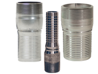 king crimp style king combination nipple threaded end