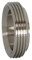 short threaded bevel seat ferrule